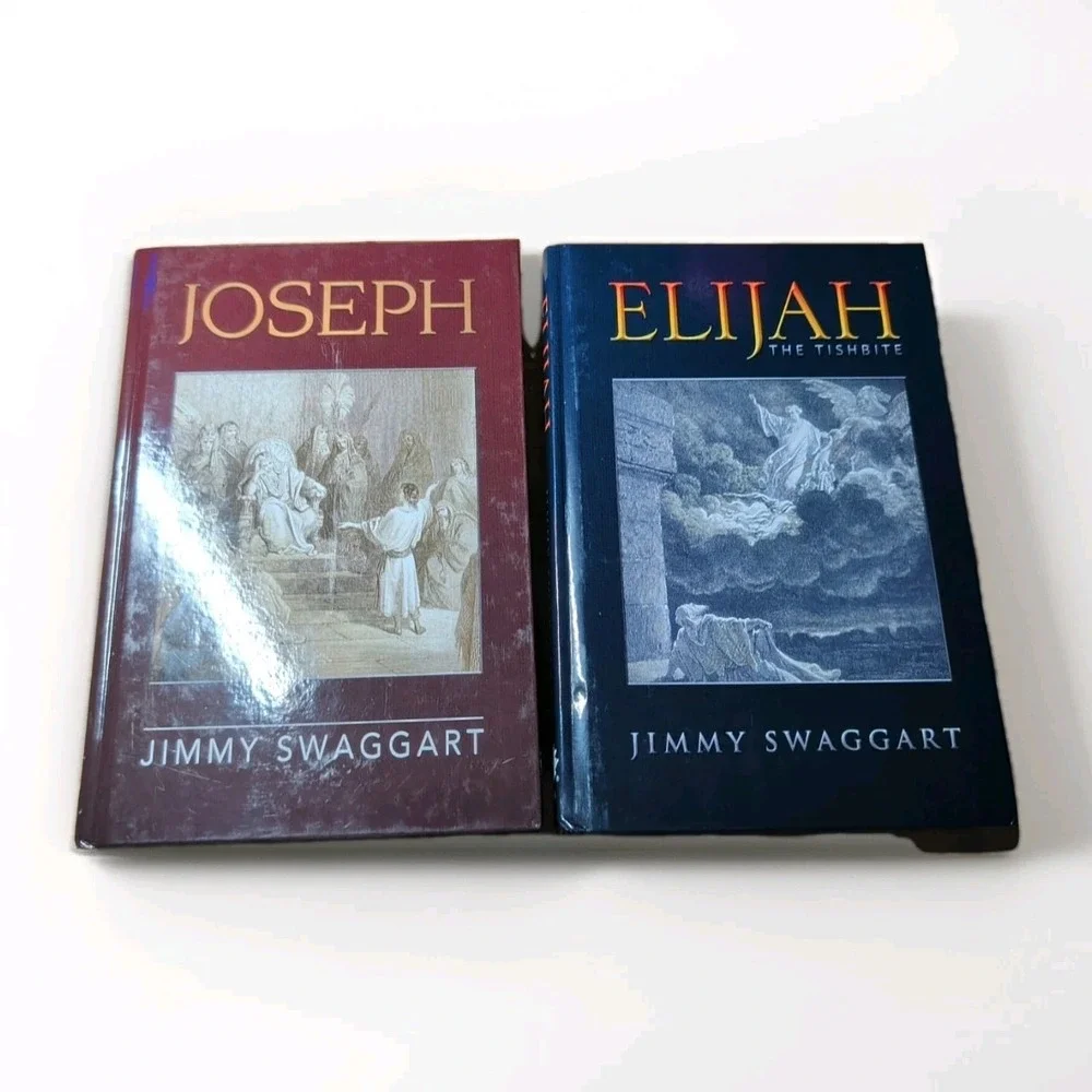 Pair of Jimmy Swaggart Books Joseph & Elijah The Tishbite Free Shipping